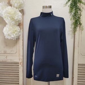 Nike navy tight long sleeve tee large